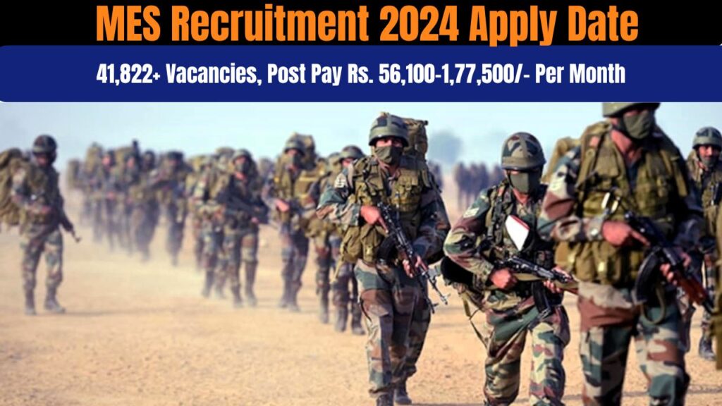 Indian Army MES Recruitment 2024